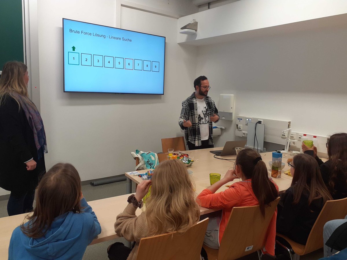 m_sertkan's tweet photo. 🌟 Had a blast hosting 6 brilliant young minds at  #Girlsday! They quickly grasped algorithms, linear &amp; binary search through fun games 🎮, and delved into ML with our cats🐱 vs dogs🐶 challenge! Topped it off with a fab fashion-recommendation game! 💃👗 #GirlsInSTEM #CDLabRecSys https://t.co/n8qxNqiITY