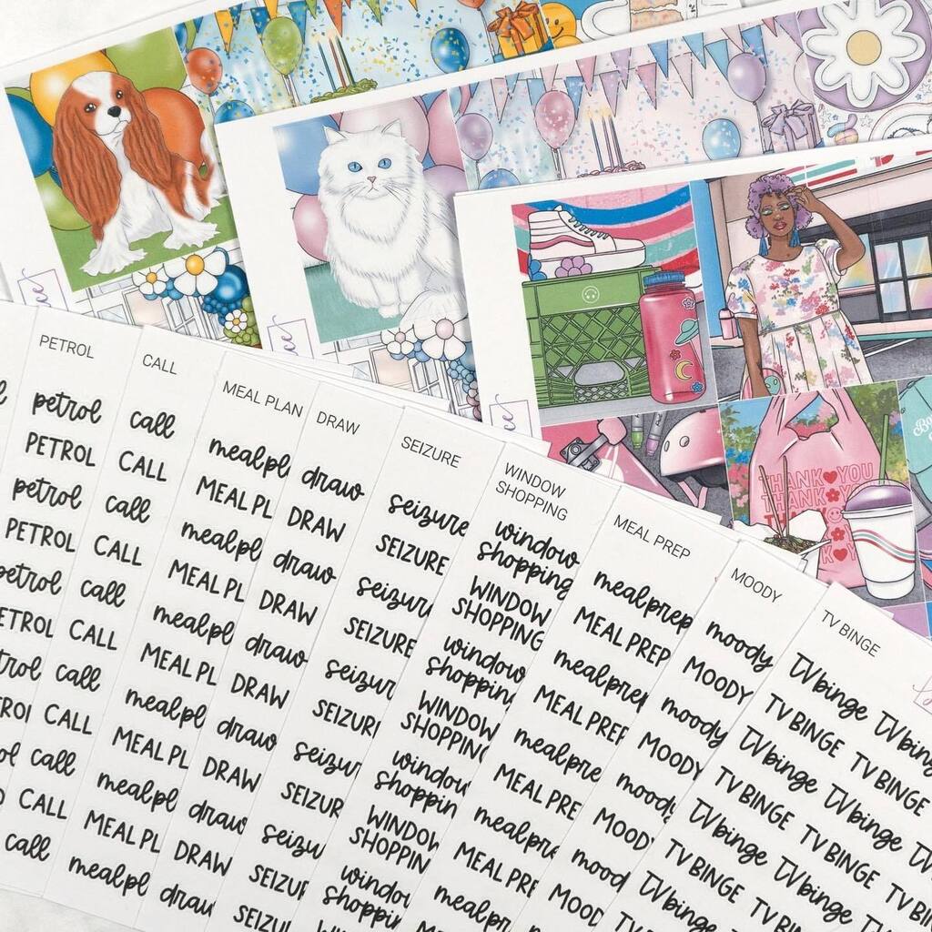 Plannerface's tweet photo. New releases are live!!! 🥰
✨ 10 scripts
🎈 Party Popper weekly collection
🎈 Hip Hip Hooray weekly collection 
🛹 Born to Skate weekly collection

Party Popper &amp; Hip Hip Hooray both have loads of fashion add-on options so perfect for any kind of bir… https://t.co/9mHliG0h55 https://t.co/Mv5e3j6lFF