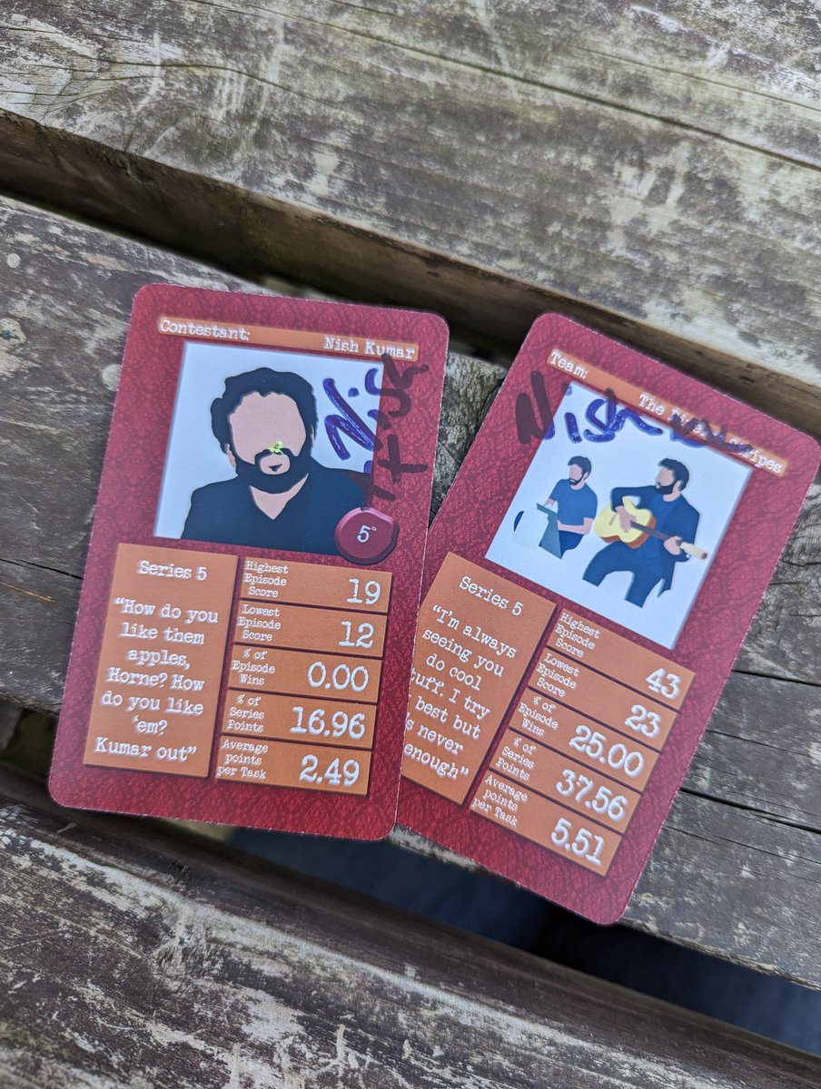 dantrueman_'s tweet photo. Both the highest &amp; lowest scoring card in the deck, thanks @MrNishKumar 
#machfest #machynlethcomedyfestival https://t.co/aeGPbsX5kK