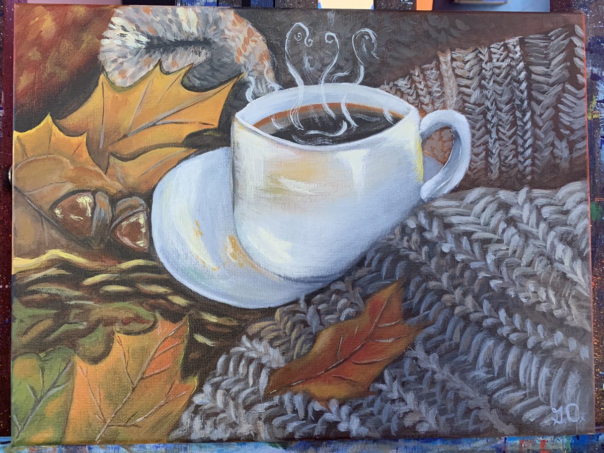 Autumn coffee <a href="/Artsherpa/">Cinnamon Cooney</a>  tutorial :) youtube.com/live/h0LQjF01p…