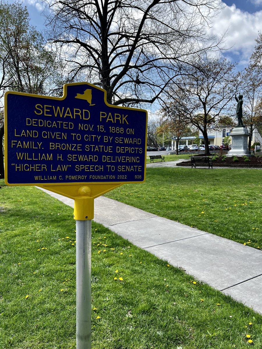 On #NationalHistoricMarkerDay the SHM is proud to have cleaned up the two markers on the outskirts of our property. These eye-catchers are a great way to learn about Auburn’s most famous residents!

<a href="/wgpfoundation/">William G. Pomeroy Foundation</a> <a href="/NYSERHC/">NYS Equal Rights Heritage Center</a> #auburnny #cayugacounty #historyshometown #historicmarker