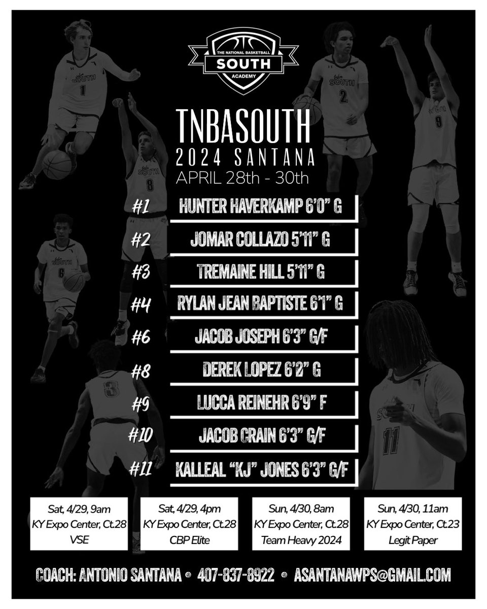 TNBASouth Coach Teal (@tnbasouth) on Twitter photo TNBASouth 2024 Santana
Grassroots Showcase
Louisville, KY
April 28th-30th
<a href="/hoopseen/">HoopSeen</a> <a href="/JustinDYoung/">Justin Young</a> <a href="/_joshtec/">Josh Tec</a> @HoopSeenJuJu <a href="/ny2lasports/">NY2LA SPORTS</a> <a href="/ExposureFlhoops/">Erik Young</a> <a href="/HoopSeenFL/">HoopSeen Florida</a> <a href="/prephoopsfl/">Prep Hoops Florida</a> <a href="/A_santana2203/">Antonio</a> <a href="/Ohio_Basketball/">OhioBasketball.com</a> <a href="/GTuckerHoops/">Garrett Tucker</a> TNBASouth 2024 Santana
Grassroots Showcase
Louisville, KY
April 28th-30th
<a href="/hoopseen/">HoopSeen</a> <a href="/JustinDYoung/">Justin Young</a> <a href="/_joshtec/">Josh Tec</a> @HoopSeenJuJu <a href="/ny2lasports/">NY2LA SPORTS</a> <a href="/ExposureFlhoops/">Erik Young</a> <a href="/HoopSeenFL/">HoopSeen Florida</a> <a href="/prephoopsfl/">Prep Hoops Florida</a> <a href="/A_santana2203/">Antonio</a> <a href="/Ohio_Basketball/">OhioBasketball.com</a> <a href="/GTuckerHoops/">Garrett Tucker</a>
