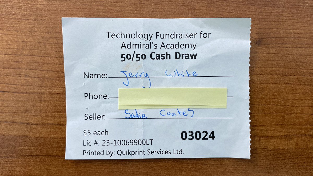 Congratulations to Jerry White on winning our 50/50 prize.  Jerry will take home a little over $20,000!!!  Thank you to everyone that helped purchase tickets for our fundraiser.