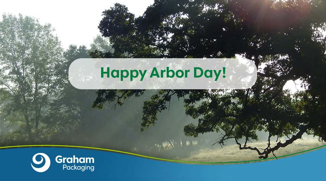We’re proud to celebrate Arbor Day, which is typically celebrated each April in the United States. We see this holiday as a sign of hope for a future—and at Graham Packaging, that is what we are trying to create. 
#sustainability #environment #recycle #reduceghg #grahampackaging