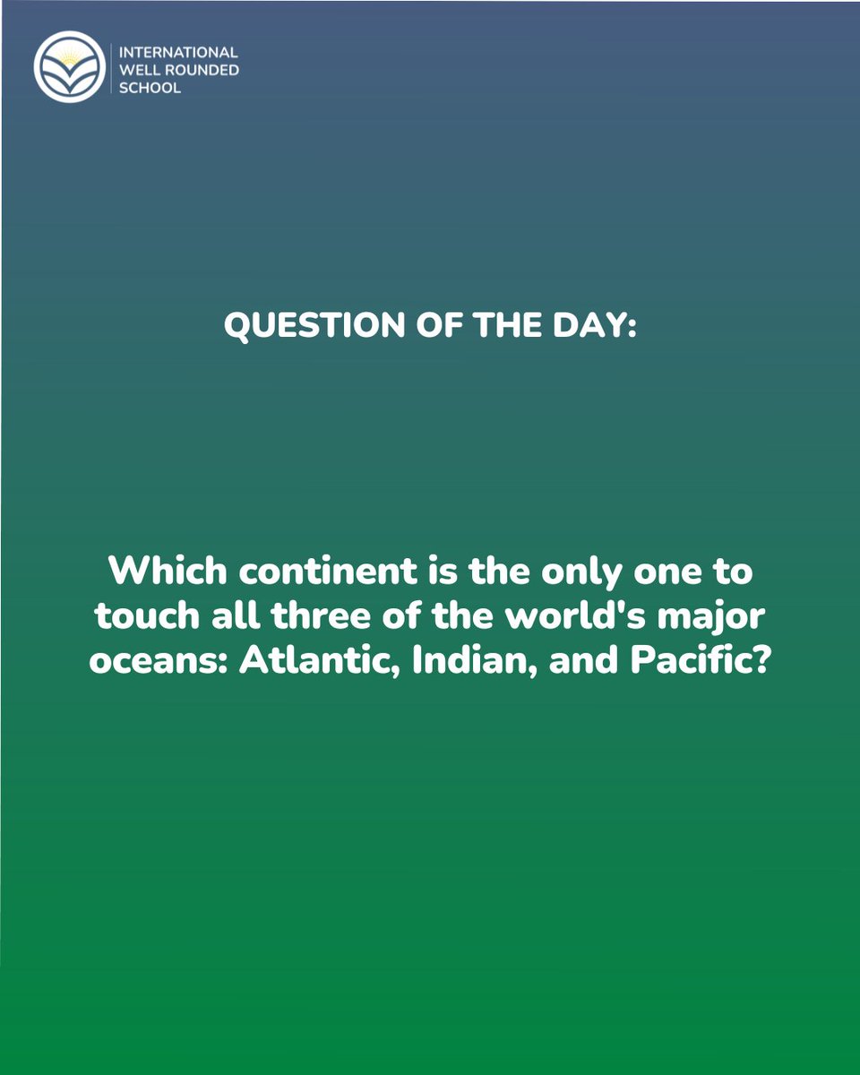 iwsonlineschool's tweet image. 🌍 Daily Trivia Question 🌍

Can you answer today's geography question? 🤔

Comment your answer below and learn more about the fascinating world we live in! 🌎 #DailyTrivia #GeographyTrivia #OnlineLearning