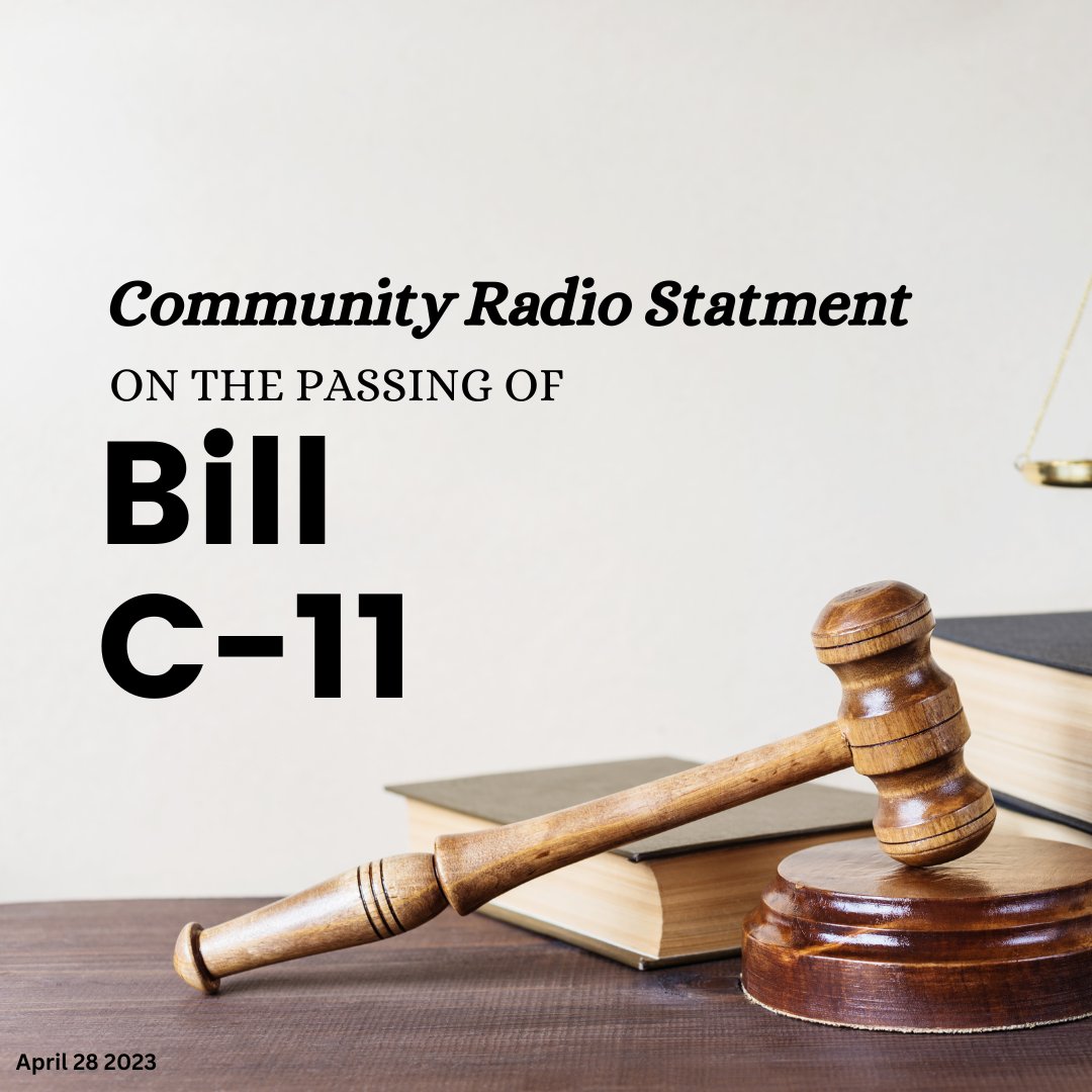 The Community Radio Sector has released a statement on the passing of C11.

ncra.ca/statement-on-t…