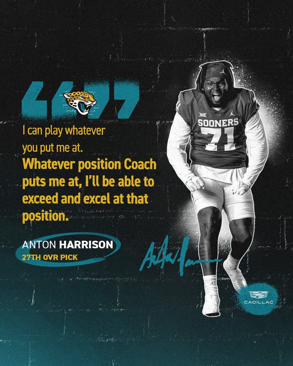 Line it up.

<a href="/FieldsCadillacJ/">Fields Cadillac</a> | #NFLDraft