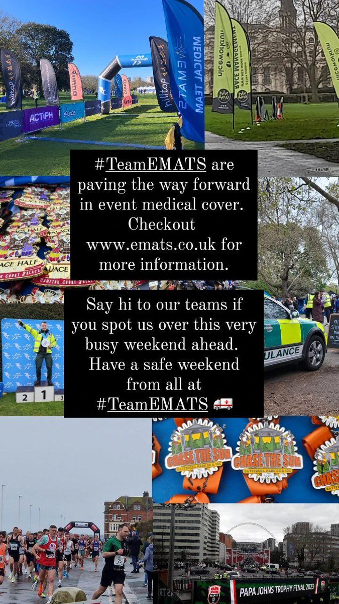 EMATS999's tweet photo. #TeamEMATS #medicalcover #eventmedicalspecialists #Ambulance #medicalteams 
🚑🚑🚑🚑🚑🚑🚑
https://t.co/eA6Kx6HCk8 
recruitment@emats.co.uk 
info@emats.co.uk https://t.co/ZAjUbPDqxH