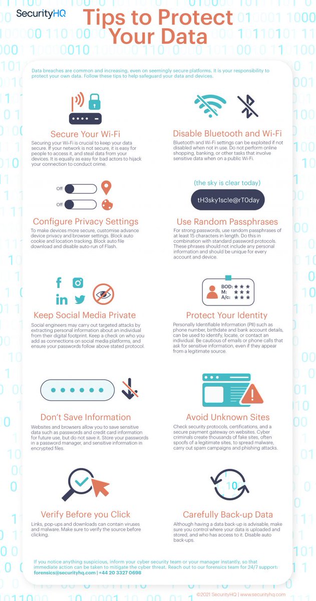 IncruxTech's tweet image. 10 tips to protect your #Data [Infographic]

bit.ly/3RgfvD7 

#cyber #security #cybersecurity #firewall #data #dataprotection #privacy #datamanagement #dataprivacy #pii #hacker #cracker #malware #ransomware #phishing #ai