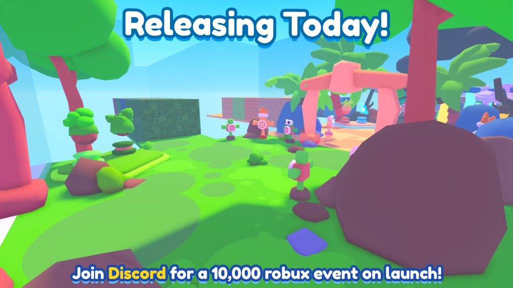 PixelPlaymentRB's tweet photo. 🎊 We are releasing today! During our release we are hosting a 10,000 robux event for our community, any members in our discord will be able to participate in it.

👉 Game Link: https://t.co/8hNXS0xuMZ

👉 Discord: https://t.co/aIGAFmub2U

#Roblox #RobloxDev https://t.co/HLIN2onMlg