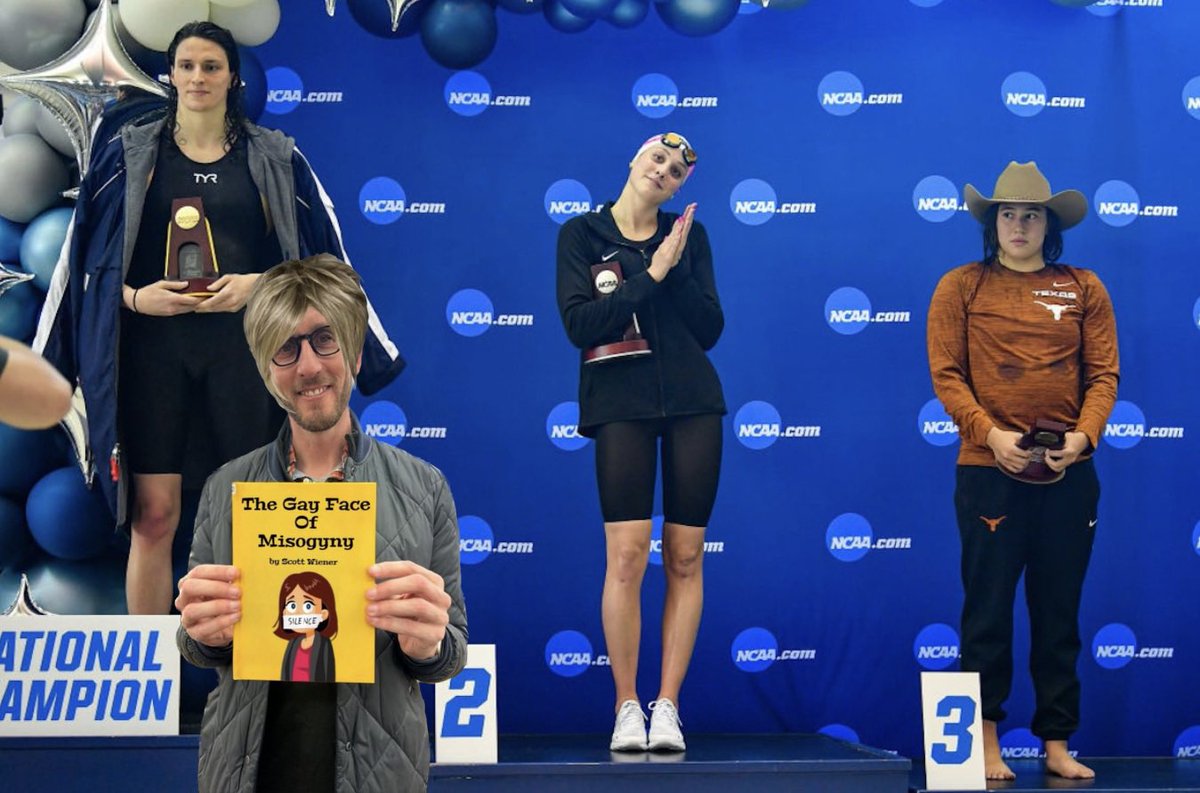 MeyerWeed's tweet photo. @anniefryman @Scott_Wiener Wiener and his values are part of what is destroying California and America. @Riley_Gaines_ keep men out of women’s sports @senatormelendez #AlexandrasLaw #SB350 #WienerWasHere https://t.co/V3TtSHhMPL