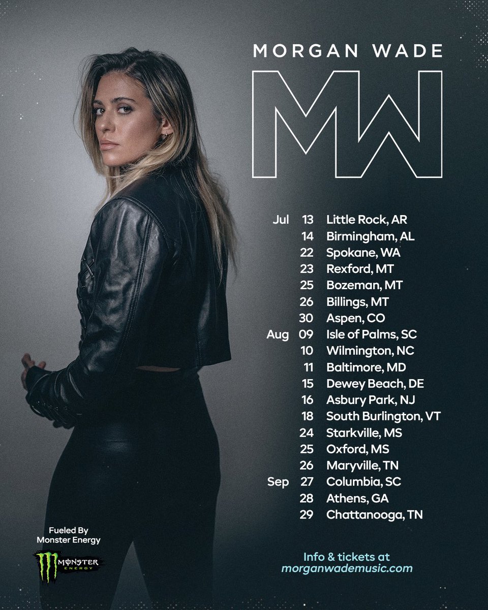 themorganwade's tweet photo. Announced a bunch of new headlining summer shows earlier this week and they’re all on sale now! Can’t wait to see y’all out there. 🤘

🎟️: https://t.co/78LHBnrnGC https://t.co/mldC4htaIA