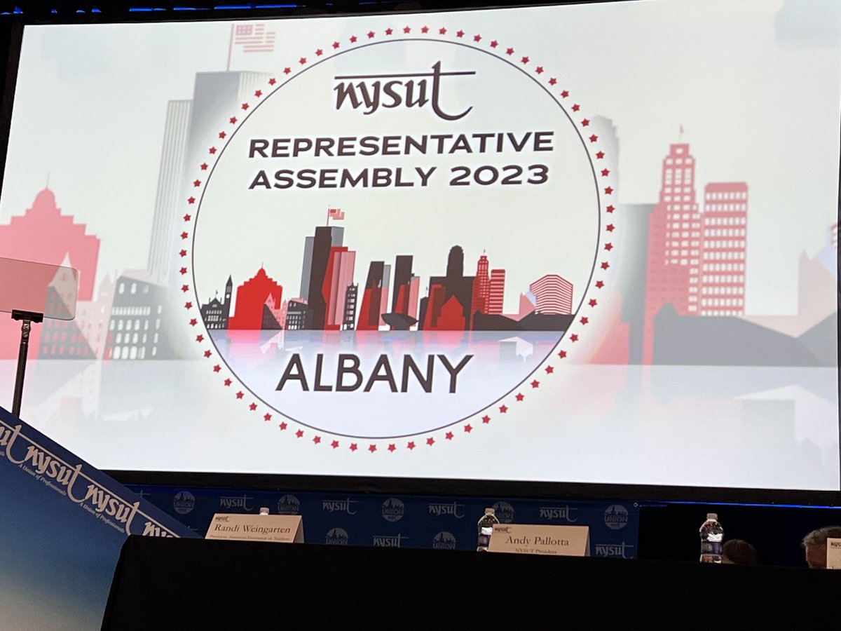 RElins_FIT's tweet photo. The excitement is in the air as the 2023 NYSUT RA gets underway! ⁦@nysut⁩ @nysut higher ed. ⁦ https://t.co/vShDyiidtl