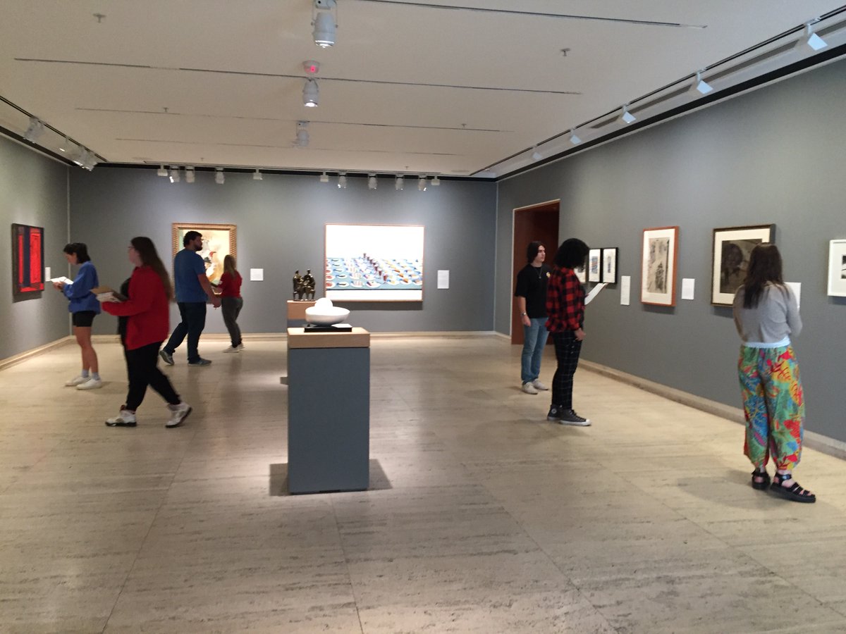 unl_clrs's tweet image. Dr. Palmer&apos;s Latin class visited @SheldonMuseum of Art for a tour and Latin scavenger hunt.
@unlcas