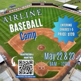 Hey Future Vikes From Classes 2031-2035!!!! Come join our Airline Baseball Camp on May 22-23. $120. Registration in link below

docs.google.com/forms/d/e/1FAI…