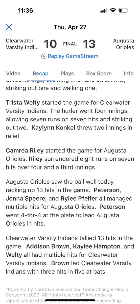 Augusta Softball tweet media