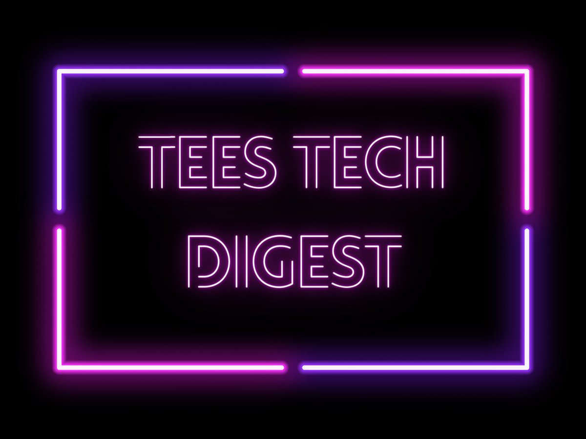 I had a bit of free time when I got in from work, so here's the first Tees Tech Digest in very basic Twitter thread form. 

Let me know what you think, and feel free to judge the naughty Canva logo 🧵