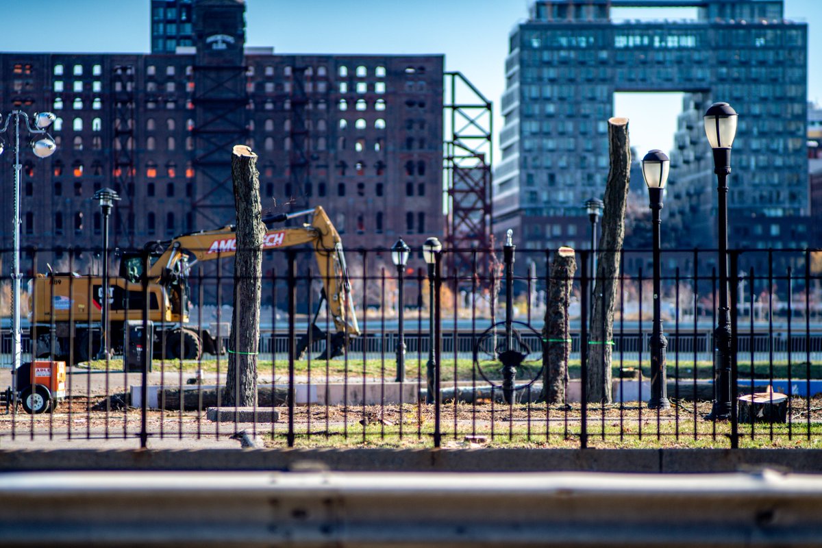 ny_indivisible's tweet image. #MillionMoreTrees plan is a greenwashing! @CMCarlinaRivera w/@MBPMarkLevine's blessing destroys 1,000 old growth trees at East River Park in return for real estate campaign donations. They make it sound like its about flood protection, but the plan is not scientifically sound.