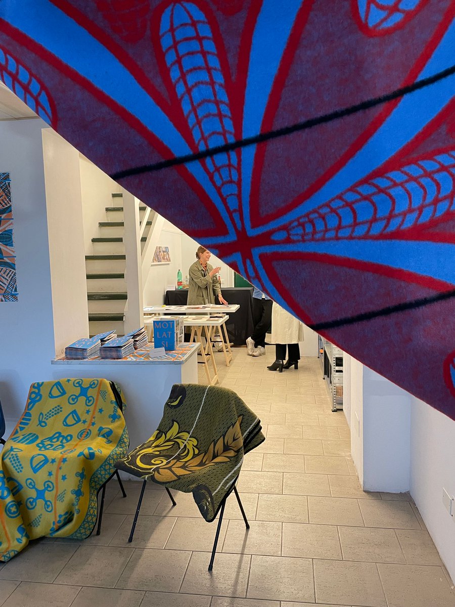 EUinLesotho's tweet image. Until May 5 an exhibition.on #Basotho blankets and landscapes is open in #Milano. The #ReNOKA blanket is also on display. The exhibition was organised by photographer Giovanna Silva and AOUMM Architecture as part of #MilanoDesignWeek - PA #Lstwitter