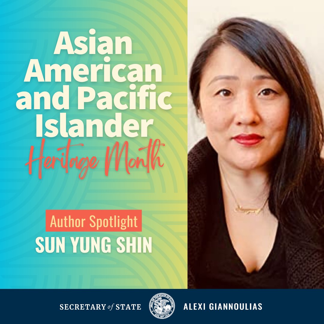 ILSecOfState's tweet photo. For #AAPIHeritageMonth, take the time to check out @sunyungshin. Born in Korea and raised in Chicago, Shin is an award-winning author and poet. Check your local library for her bilingual English and Korean children’s book, Cooper’s Lesson, and her vast poetry collections! #ILSOS https://t.co/Qp83jvsSVv