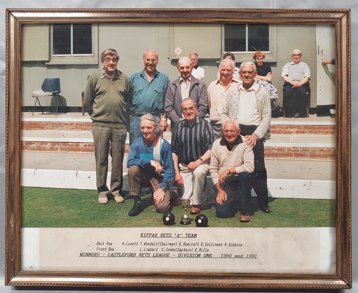 Kippax 'A' Vets team. Castleford &amp; District league winners 1990 &amp; 1991.