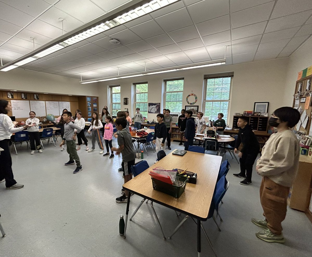 MsKnez's tweet photo. Poetry Day at the Meadow meant getting to share poems with last year’s Special Ks. Of course we couldn’t pass up the chance to do our Friday dance! https://t.co/6ZPohlBF09