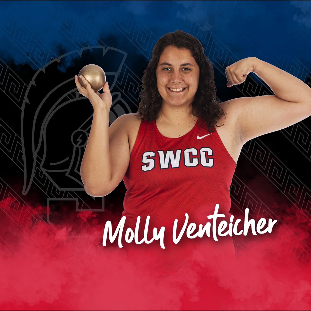 Run4SWCC's tweet photo. 🚨 NATIONAL QUALIFIER 🚨
🚨 SCHOOL RECORD 🚨
🚨 PR ALERT 🚨 

Molly Venteicher qualifies to nationals in a second event, adding the hammer throw with a new PR of 43.96 meters #Run4SWCC #Throw4SWCC https://t.co/mc4vD9b7XO