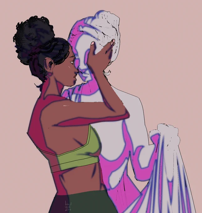 ( oc ) hey spectar nation here's sophie making out w a statue #artistsontwitter