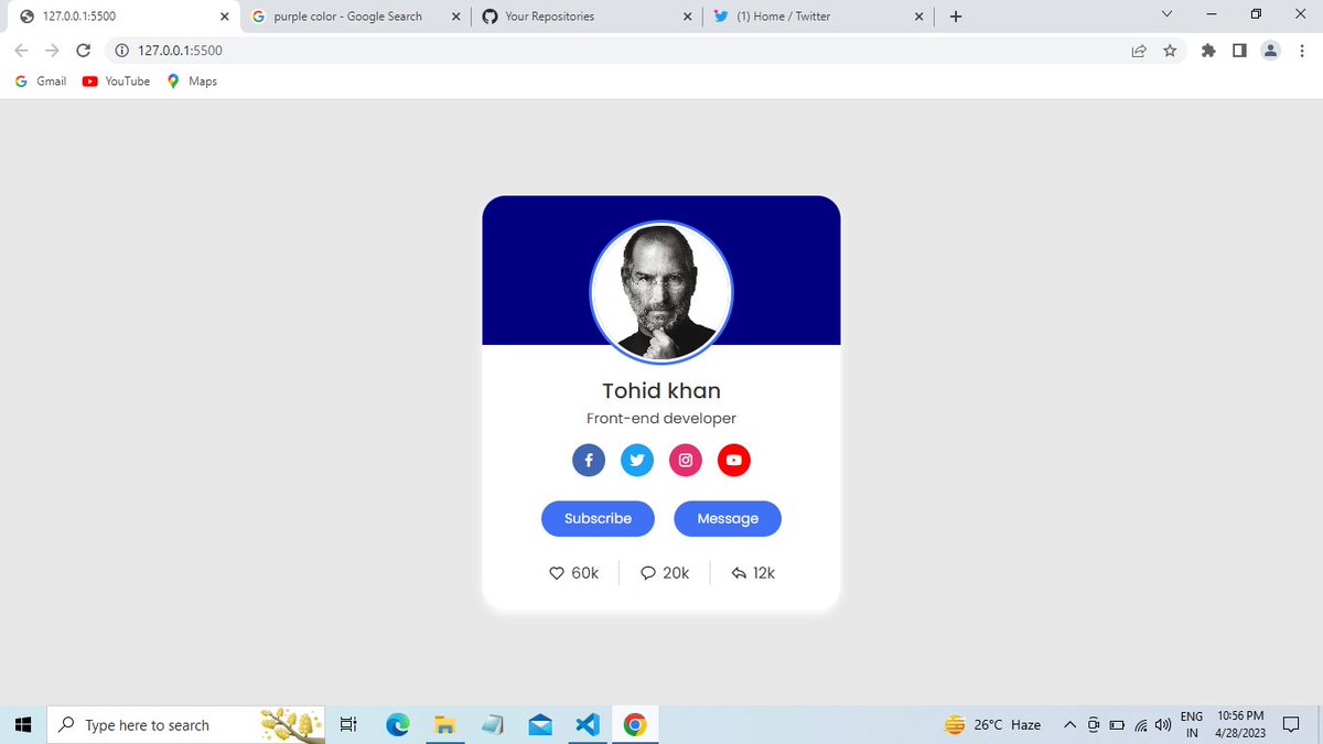 muhmmad1011's tweet photo. I created this "Product-card" using HTML, CSS💳 https://t.co/a8lXkWrDuW