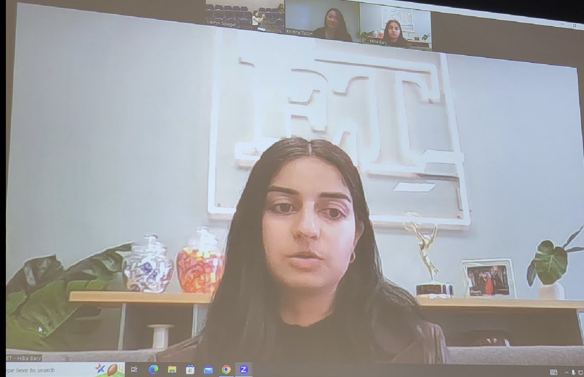 Thanks to our COMM alumns, Kristine Tuzon and Hiba Bary, for sharing their insights on how to get started in the news industry. #work Also, thanks to the #COMMWeek2023 Task Force, especially Kalena Navarez and Lauryn Spiegel, for your hard work and excellent organizational skills