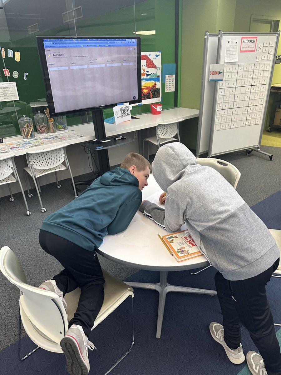 Poetry Playground - getting creative in The Cube! <a href="/LakeForestSD67/">Lake Forest School District 67</a> <a href="/WeAreDeerPath/">Deer Path Middle School</a>