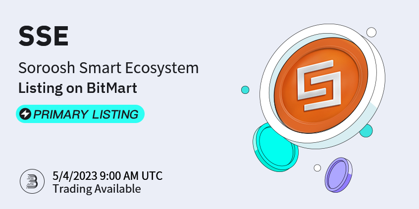 BitMartExchange's tweet photo. #BitMart is thrilled to announce the exclusive primary listing of Soroosh Smart Ecosystem (SSE) @SorooshApp🔥

💰 Trading pair: $SSE/USDT
💎 Deposit: 5/2/2023 9:00 AM UTC
💎 Trading: 5/4/2023 9:00 AM UTC

Learn more 👉 https://t.co/2oa5sWvtjL

See details: https://t.co/VLrywlTjYr https://t.co/mNCHu9nj8m