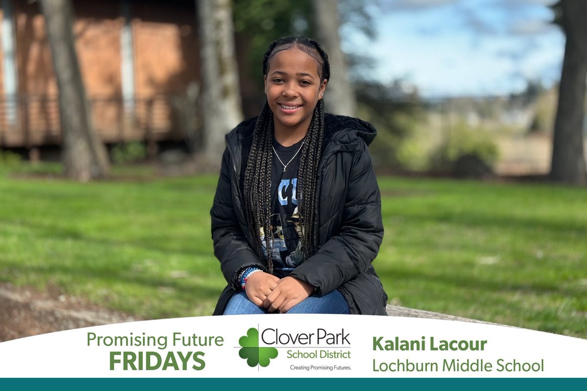 CloverParkSD's tweet photo. Our #PromisingFuturesFriday student this week is Lochburn Middle School sixth grader Kalani Lacour. Kalani has reached new heights academically and looks forward to the valuable knowledge seventh grade holds. πβ #CPSDFutureReady https://t.co/SNAhtHfpVI