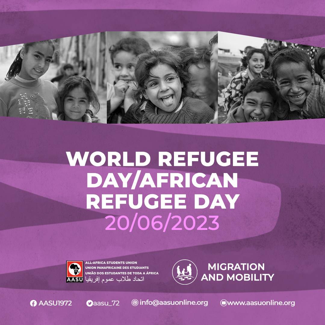 aasu_72's tweet photo. Anticipate!!!
World Refugee Day/African Refugee Day
20/06/2023
#AASU #MigrationandMobility #MobilityMatters @UNmigration @UNDP @_AfricanUnion https://t.co/4yuhEHJKwK