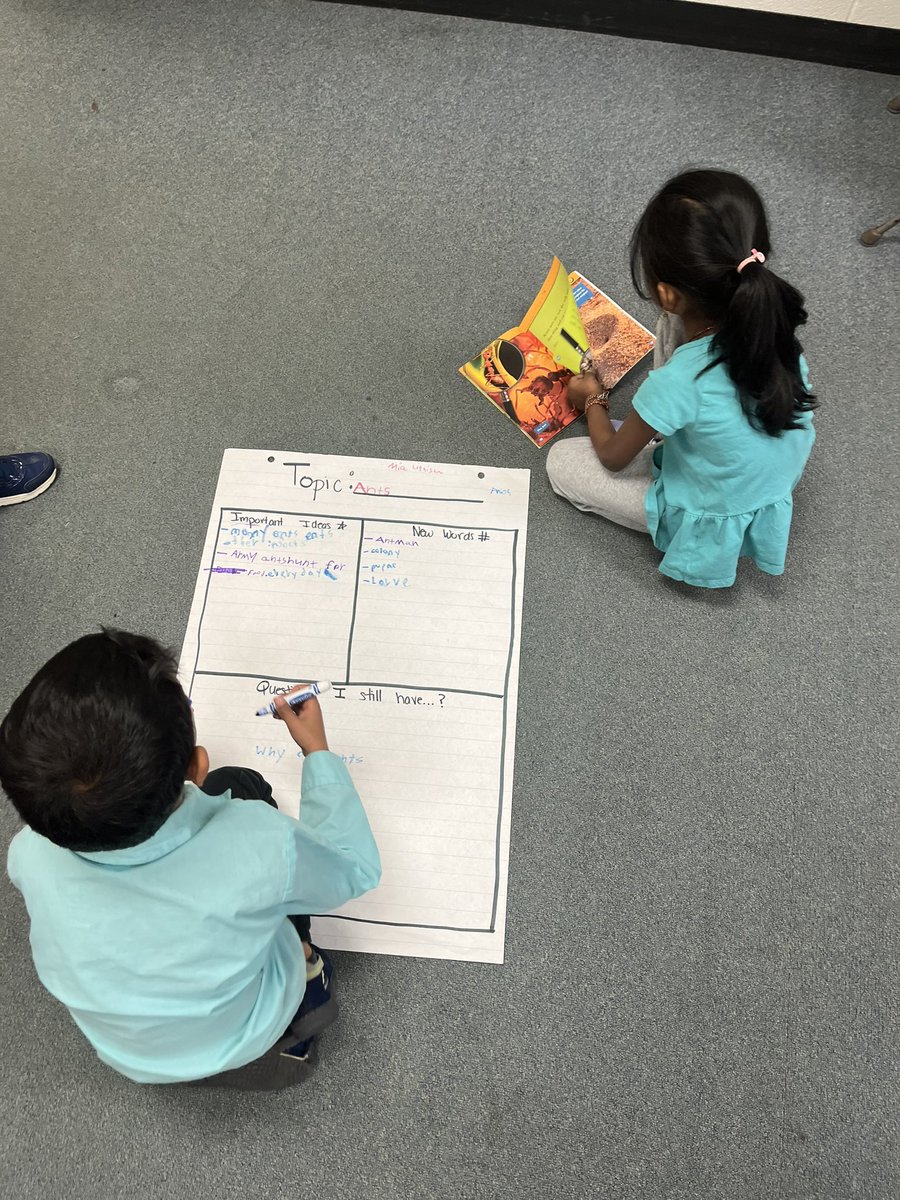 ms_christo's tweet photo. Working together to make research notes about different animals. I LOVE to see this group work! #teamworkmakesthedreamwork @silverspringsps https://t.co/YBFbEgIhMG