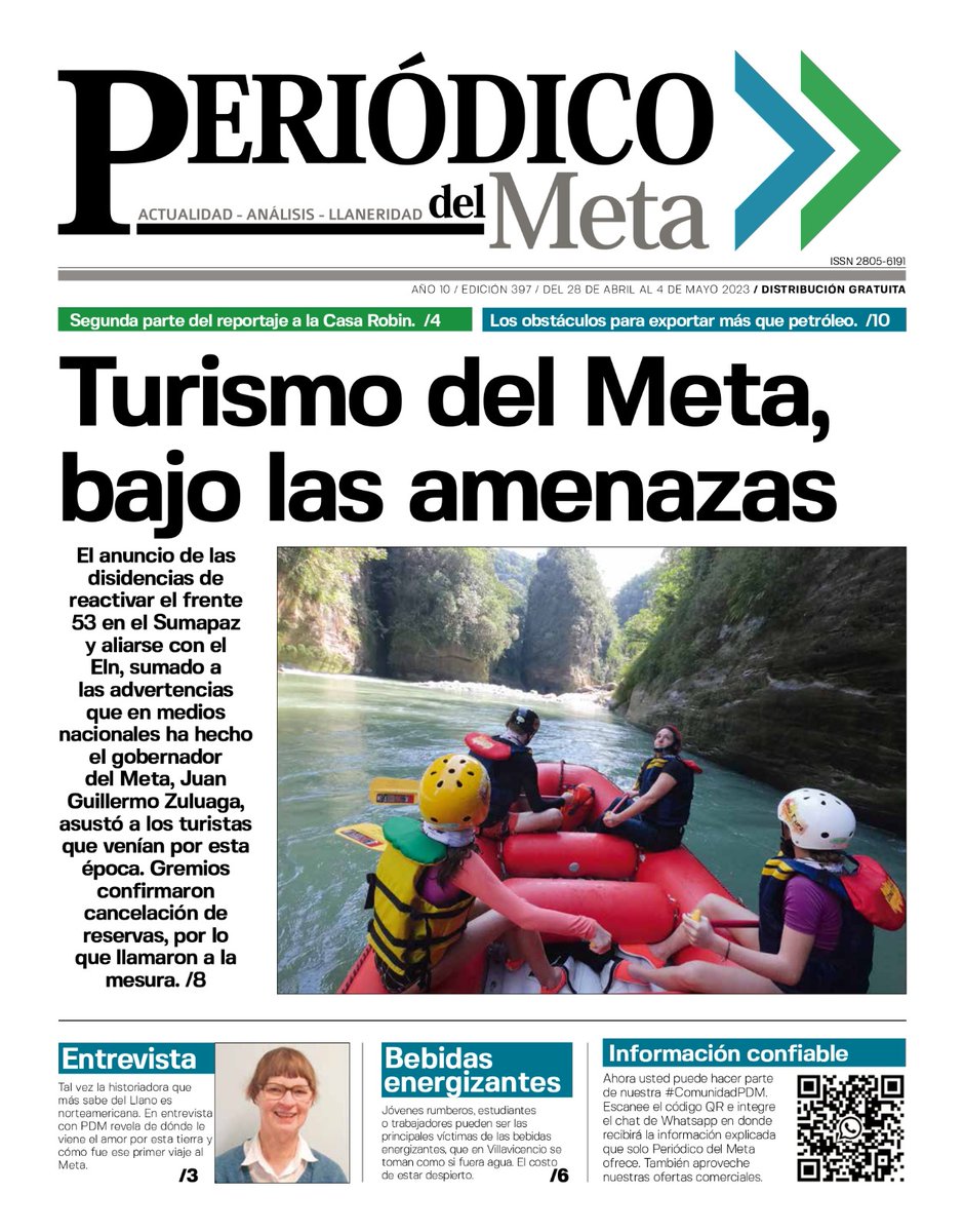 PeriodicodMeta's tweet photo. #FelizViernesATodos esta es la #PortadaPDM de nuestra edición impresa de esta semana en Periódico del Meta.
#NosVemosEnLaCalle https://t.co/xYq1dx8PlW