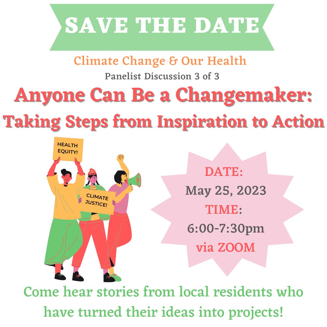 mydorchester's tweet photo. Join @CodmanHealth & @fairmountcollab & @UCBoston & @enviRN for our final #NetworkNight discussion on climate change & health. We’ll be highlighting the journeys of community members who transformed what was once just an idea into impactful projects and programs. 6pm 5/25 on Zoom https://t.co/s9QLt3IsDT