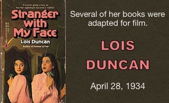 MZ_Parks's tweet photo. Remembering Lois Duncan, author of young adult suspense. Her novels were "practically a rite of passage" per the NYTimes. #ChildrensBooks #yalit https://t.co/TuNLXx0wSf