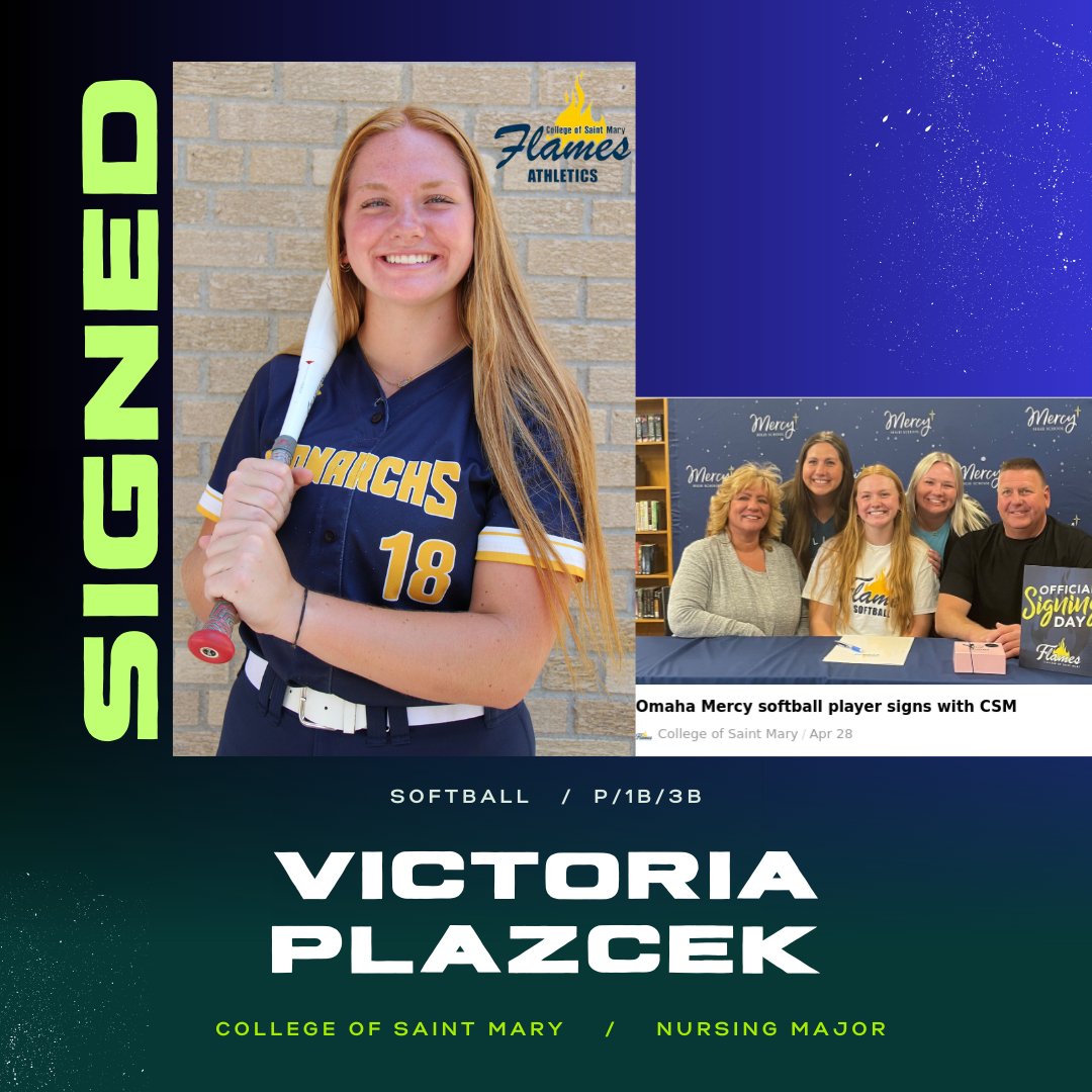 Congratulations Victoria Plazcek on signing your NLI to play for CSM Softball!