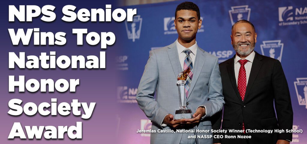 The National Honor Society (NHS) and Newark Public Schools are excited to announce that Jeremias Castillo, a senior at Technology High School, is the $25,000 National Honor Society Scholarship winner. Read More: nps.k12.nj.us/press-releases…