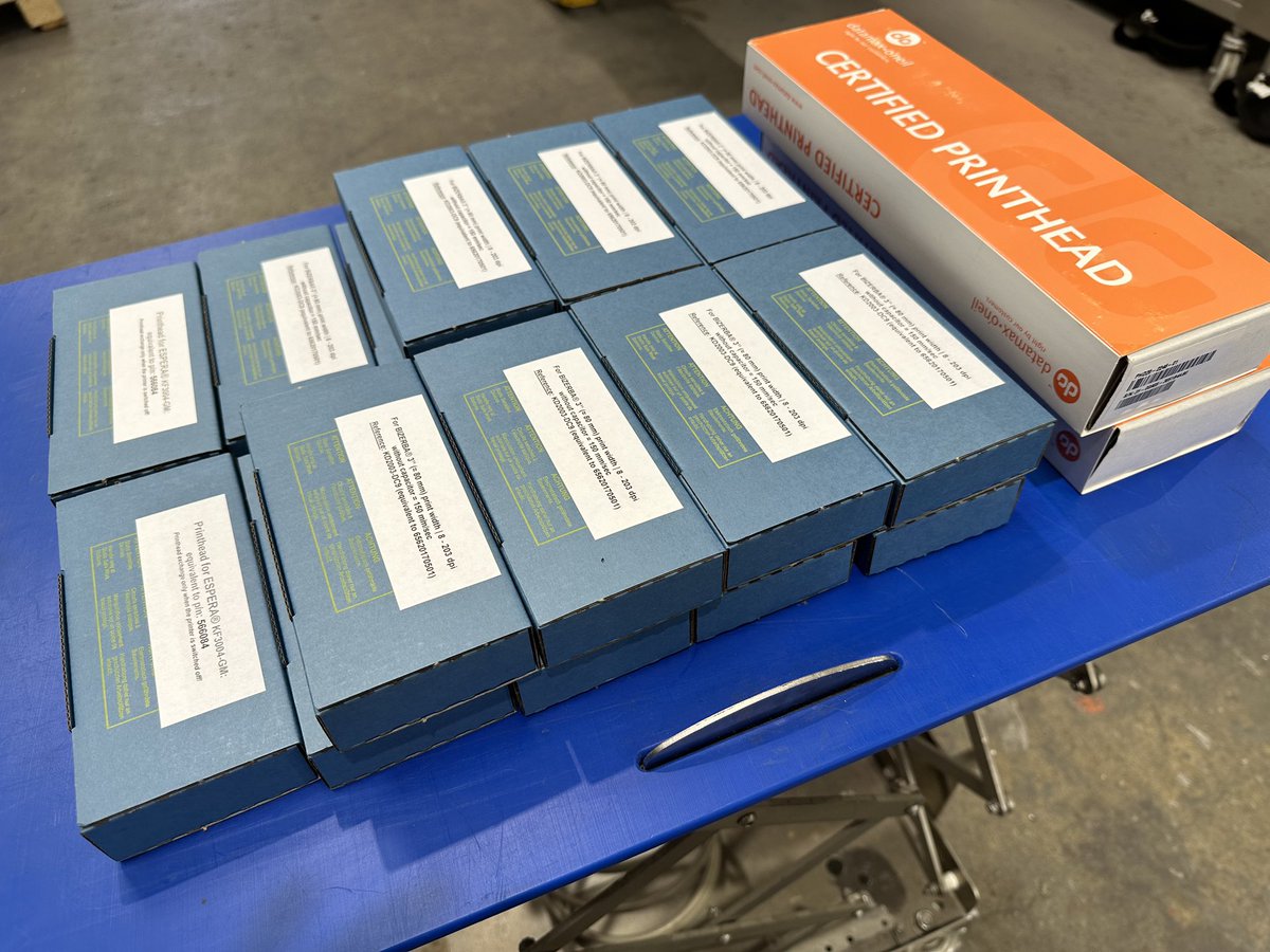 solproyectos's tweet image. Cabezales termicos para impresoras de etiquetas .

#ESPERA #BIZERBA #DATAMAX #ZEBRA #TOSHIBA #GODEX #cabezales #impresoras #etiquetas #carnicas #alimentaria

Gran calidad a muy buen precio ,pidan presupuesto sin compromiso al mail comercial@solucionesyproyectos.net