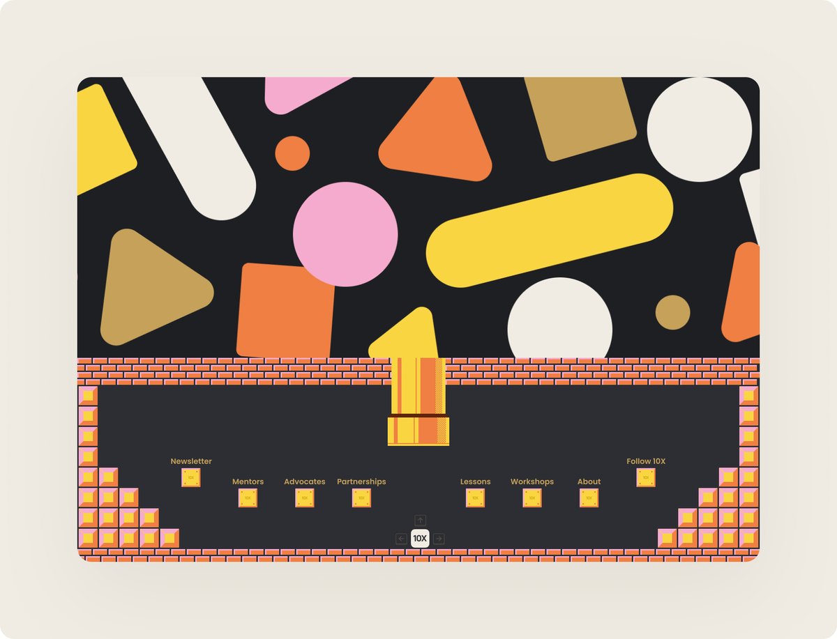 jdavydko's tweet photo. Another week — another @10x_designers challenge. This time the prompt was an “out of the box” footer for the 10X landing page. The first image is the result after 30 minutes, and the second after 30 more. I just realized I literary made the footer out of boxes 😅 https://t.co/KioCIQgpD7