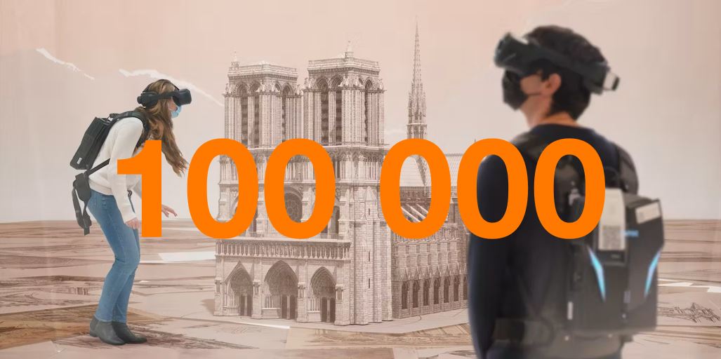 Déjà plus de 100 000 visiteurs ont pu, grâce à l’expédition en #VR #EternelleNotreDame plonger dans l'Histoire de #NotreDamedeParis! 👏et 🙏🏻aux équipes @Orange <a href="/emissiveVR/">Emissive</a> <a href="/AmaclioP/">Amaclio_Productions</a> <a href="/rebatirNDP/">Rebâtir Notre-Dame de Paris</a> <a href="/FondationND/">Fondation Notre Dame</a> <a href="/Paris/">Paris</a>