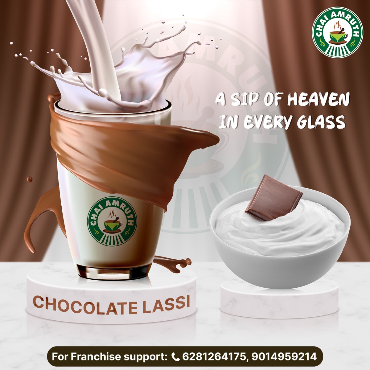 chaiamruth's tweet image. A sip of heaven in every glass.
For more details:
Visit ChaiAmruth today!
Contact For Franchise:6281264175,9014959214
VisitUs:chaiamruth.com
#teaholic #tealoversclub #teaaddicts #teacommunity #ChaiAmruth #chocolatelassi #tealovers #HyderabadChai #franchise #jointosuceeed