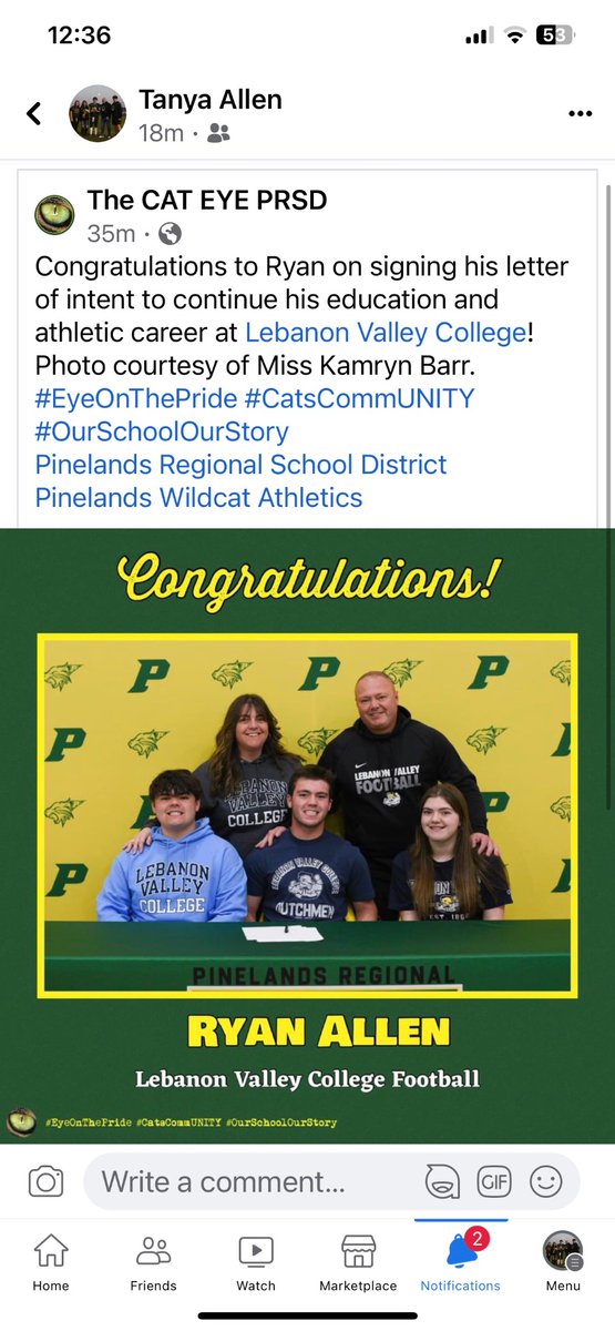 RyanAllen417's tweet photo. Excited to get started as a Dutchmen! 
Signing day @ PRHS
@joebuehler_lvc @CoachThompsonCT
@coachtierney74  @LVCFootball https://t.co/WuAB6Ntisn