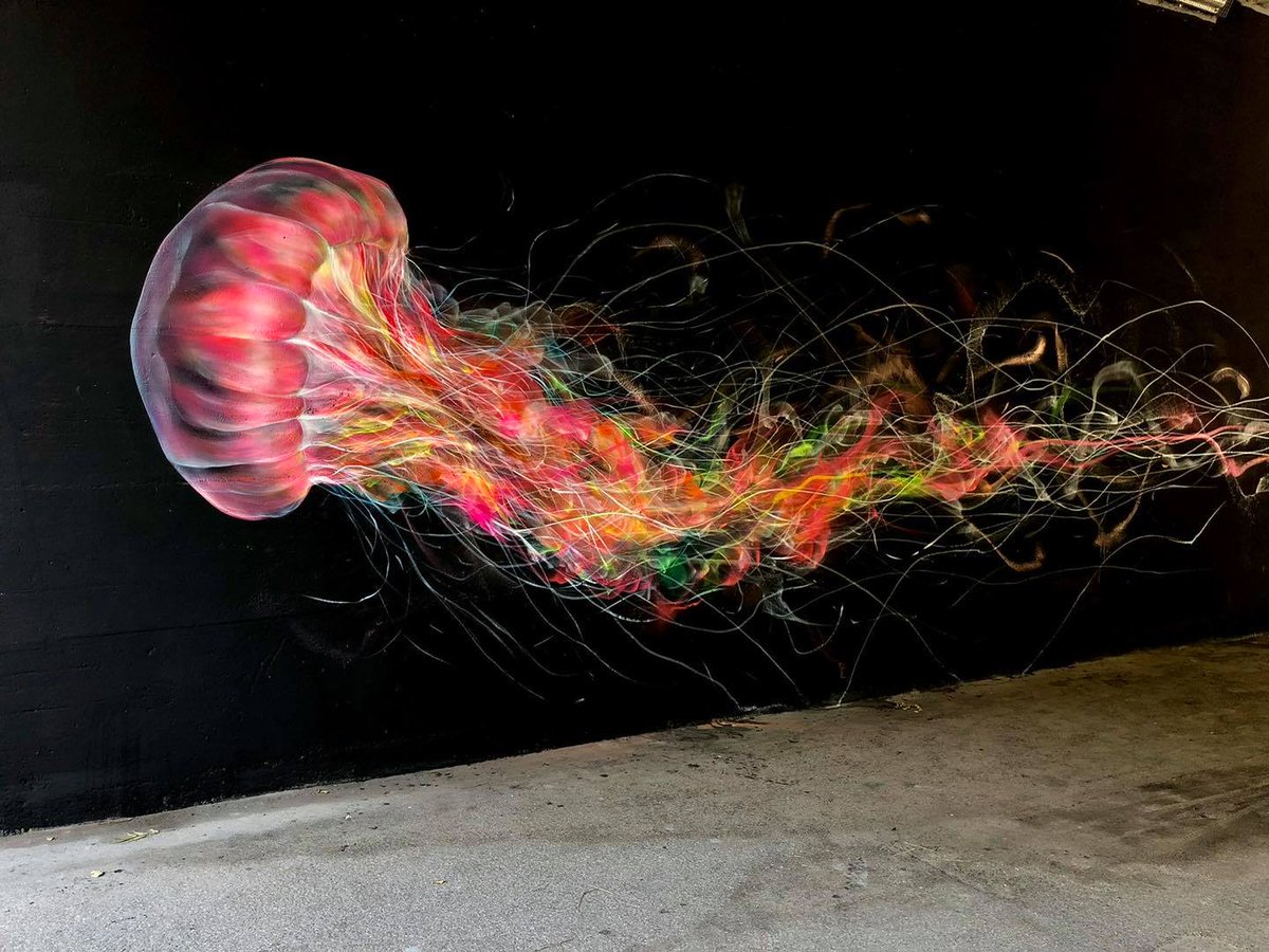 BytesSwiss's tweet image. Fishy Jelly loveliness by @l7matrix in L.A, USA, Lugano and Coira, Switzerland respectively... 🇺🇸🇨🇭🌊🦑🐙😮🙂
.
.
.
#mural #streetart #art #graffiti #urbanart #wallart #SwitzerlandStreetArt #sea #urban #USAStreetArt #murales #muralpainting #streetartist #paint #Jellyfish