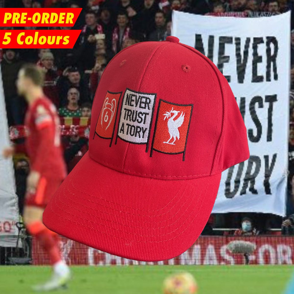 Rory_Bond's tweet image. 🔴GIVEAWAY🔴

Never Trust A Tory. 

New caps are available to Pre-order NOW in 5 colours. They’re just £15 when you order by midnight Monday. 

We’re giving one away. Simply RETWEET this tweet to be in with a chance of winning 1. Winner announced Tuesday 

takingoverrome.com/products/pre-o…