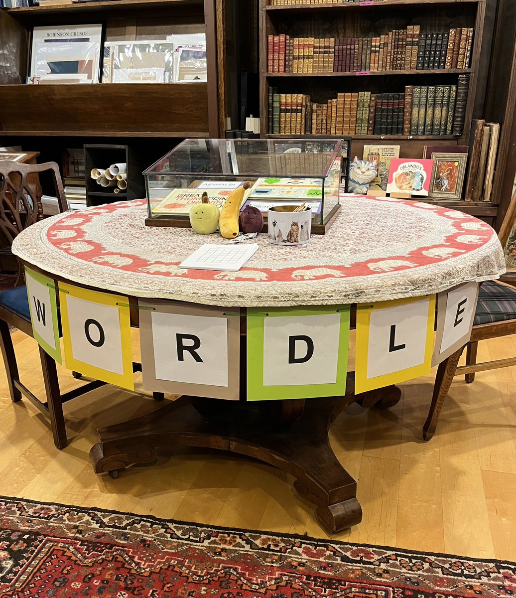 Loganberry Books (@loganberrybooks) on Twitter photo Our Wordle station is ready for tomorrow’s celebration of Independent Bookstore Day! We’re open 10am-7pm. Put on your thinking caps, solve a Wordle, and win prizes! #IndependentBookstoreDay #Wordle Our Wordle station is ready for tomorrow’s celebration of Independent Bookstore Day! We’re open 10am-7pm. Put on your thinking caps, solve a Wordle, and win prizes! #IndependentBookstoreDay #Wordle