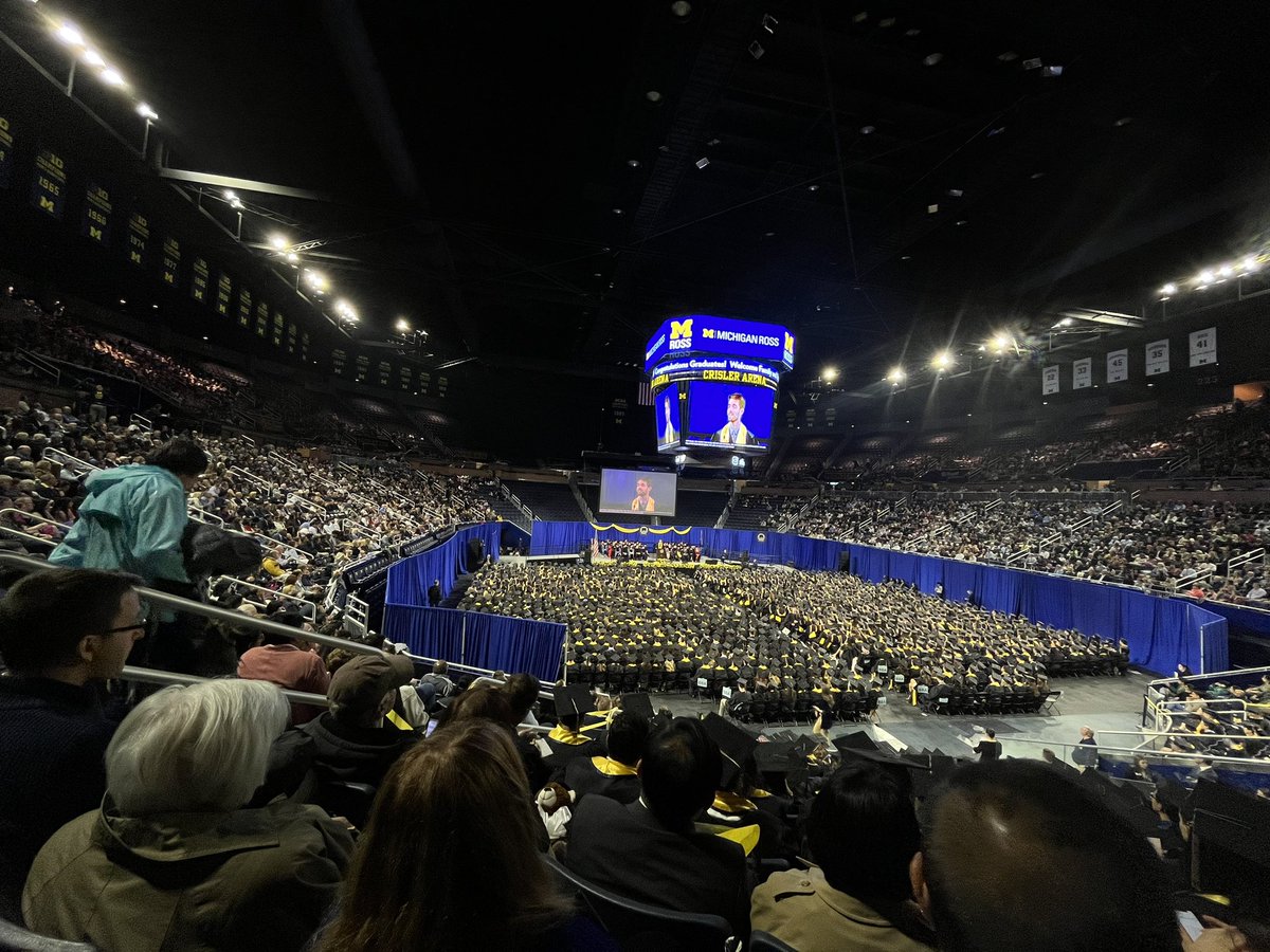 popilart's tweet photo. Go Blue! I'm so proud of you! Today is my My husband Michigan Ross MBA graduation #RossGrad πππ https://t.co/WmpXKRlmhw