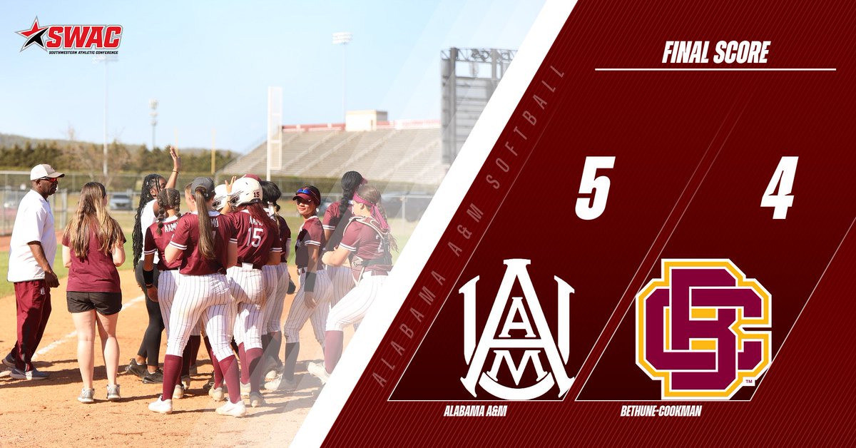 Bulldogs come from behind with a 5-4 win in the opening game of the series after trailing 3-0 in the contest!! 

#aamusoftball l #GoBulldogs l #ExcellenceIsOurStandard